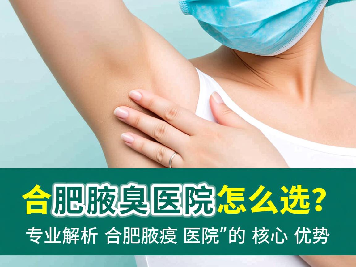 合肥腋臭医院怎么选？专业解析合肥腋臭医院的核心优势