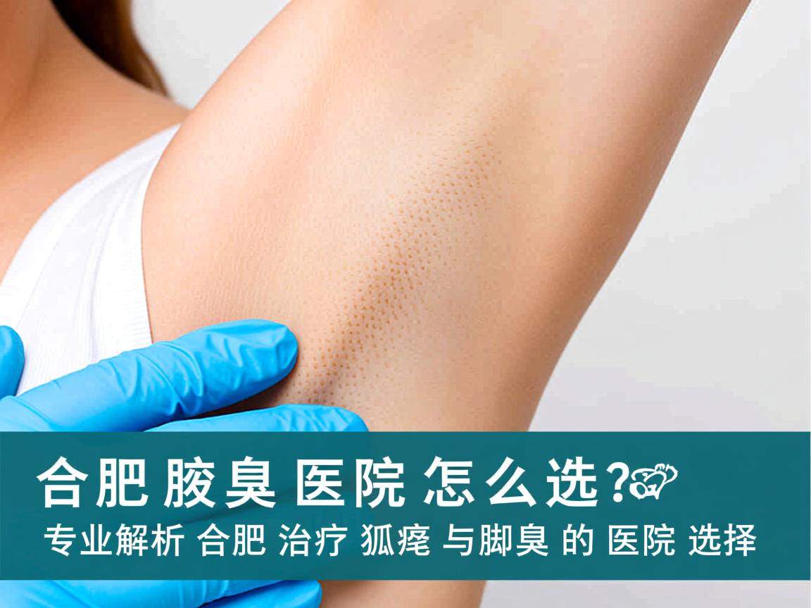 合肥腋臭医院怎么选？专业解析合肥治疗狐臭与脚臭的医院选择