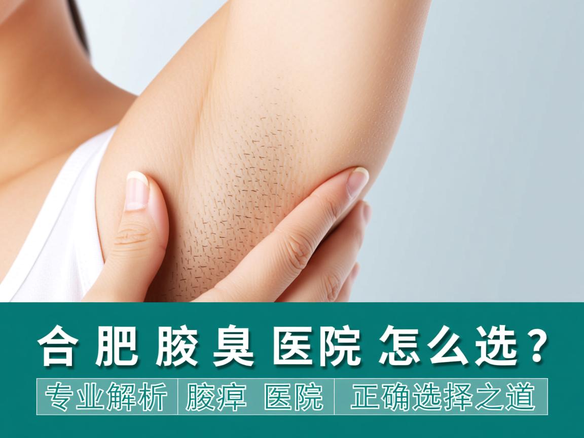 合肥腋臭医院怎么选？专业解析腋臭医院的正确选择之道