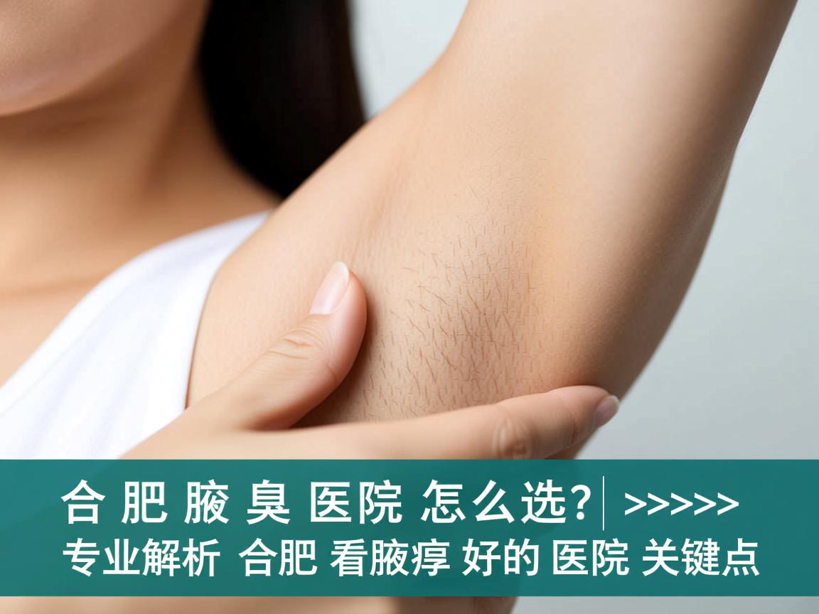 合肥腋臭医院怎么选？专业解析合肥看腋臭好的医院关键点