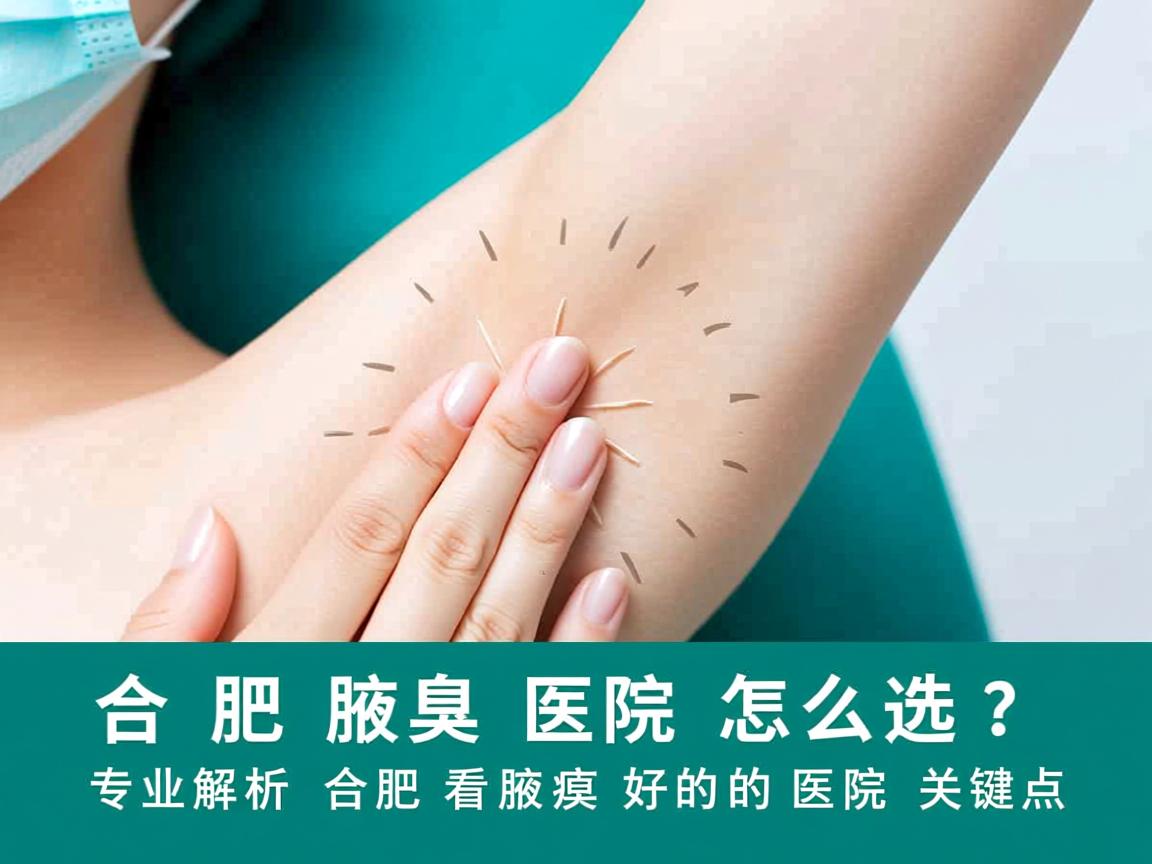 合肥腋臭医院怎么选？专业解析合肥看腋臭好的医院关键点
