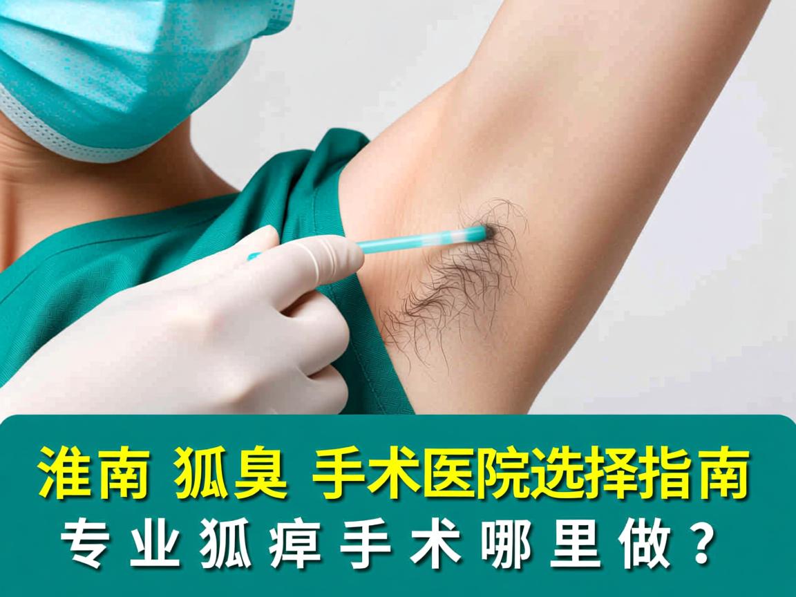 淮南狐臭手术医院选择指南，专业狐臭手术哪里做？