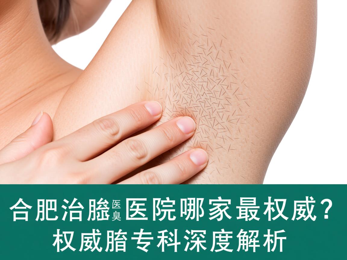合肥治腋臭医院哪家最权威？权威腋臭专科深度解析