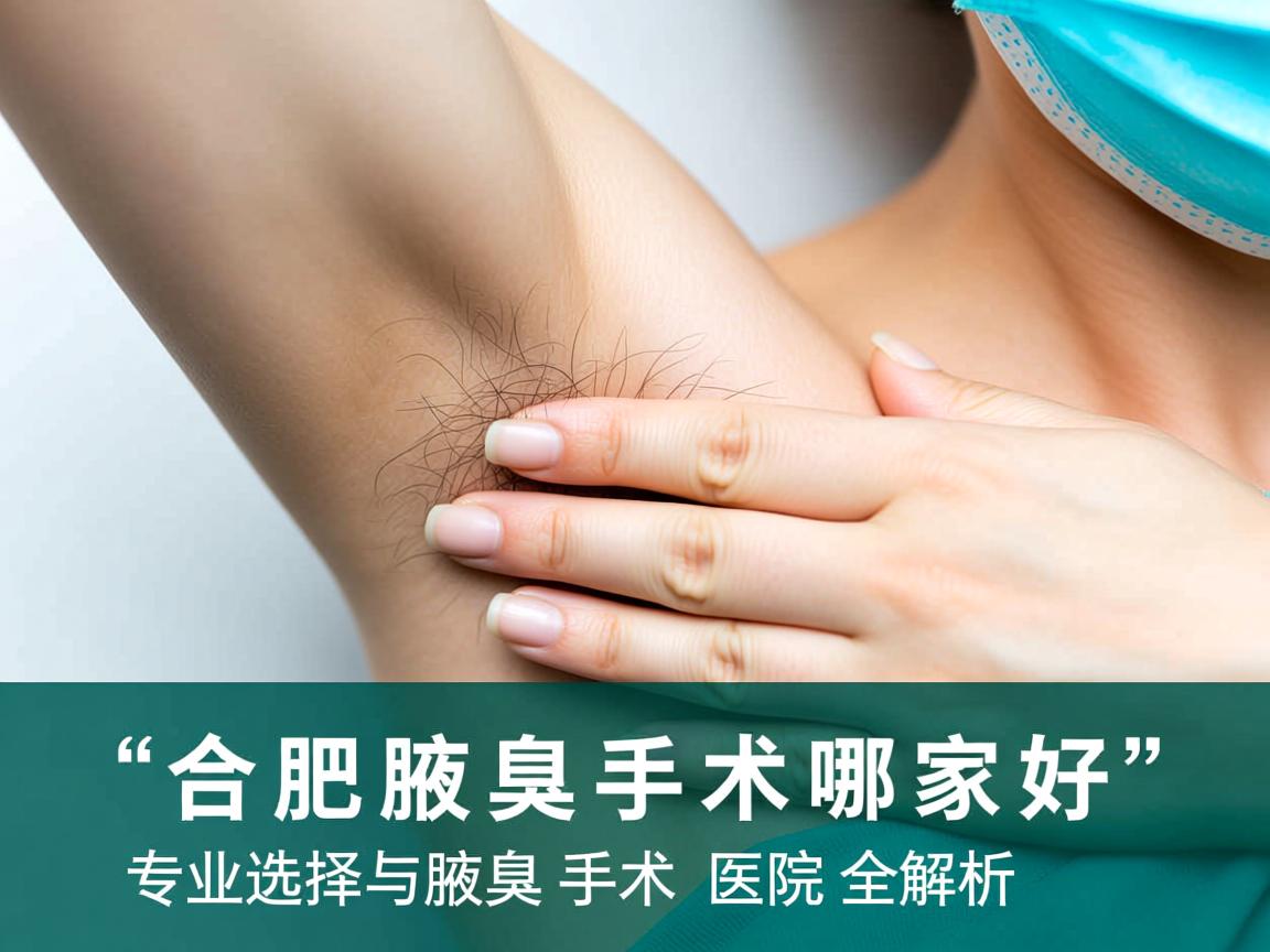 合肥腋臭手术哪家好，专业选择与腋臭手术医院全解析