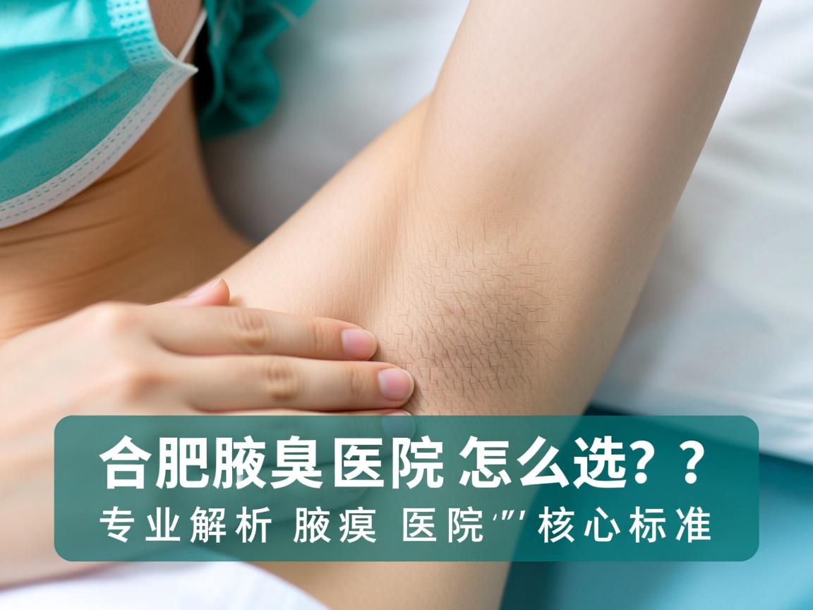合肥腋臭医院怎么选？专业解析腋臭医院的核心标准