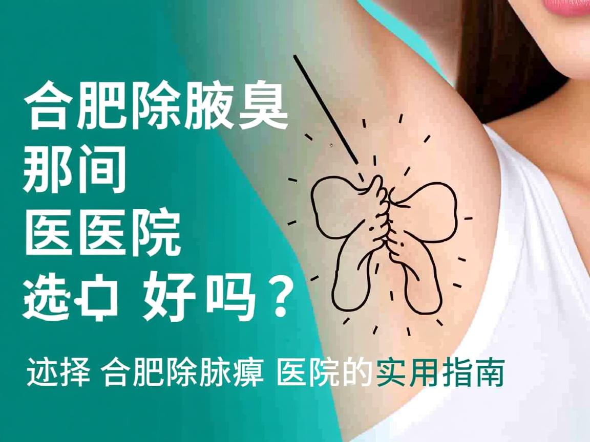 合肥除腋臭那间医院好吗？选择合肥除腋臭医院的实用指南