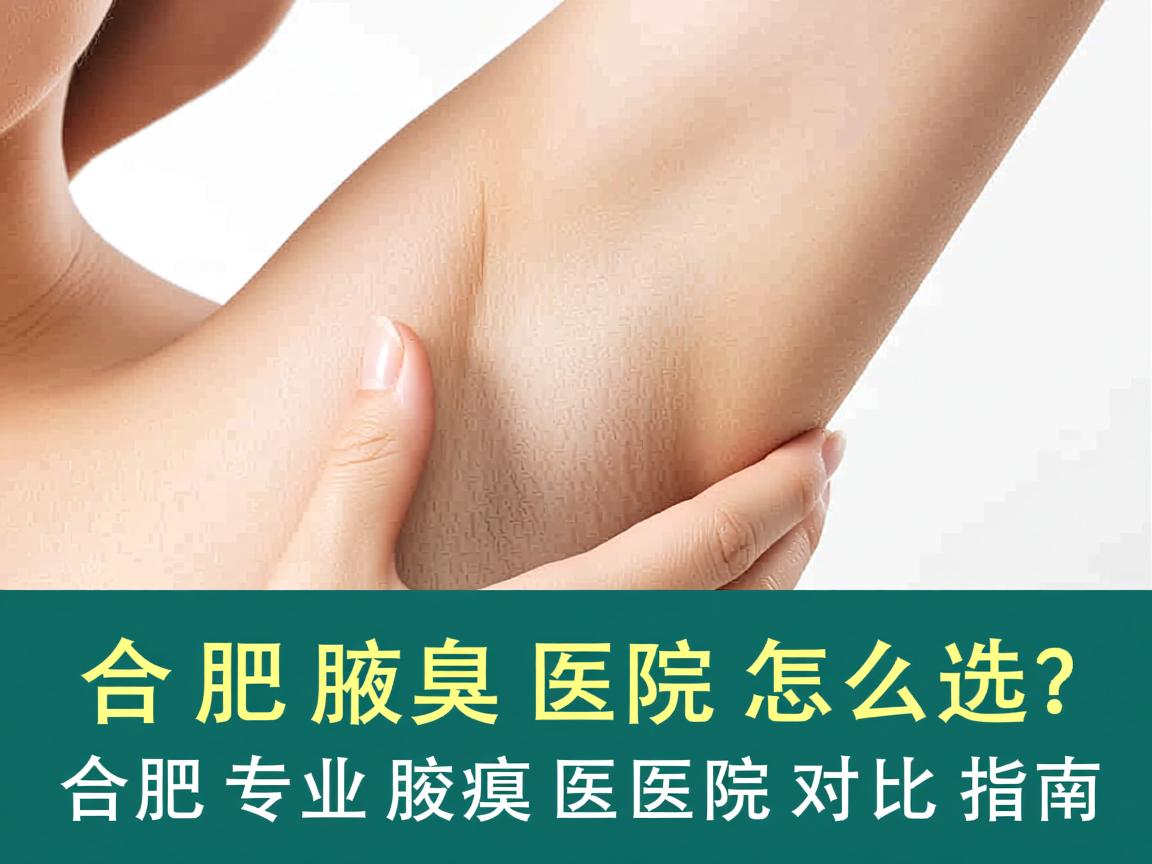 合肥腋臭医院怎么选？合肥专业腋臭医院对比指南