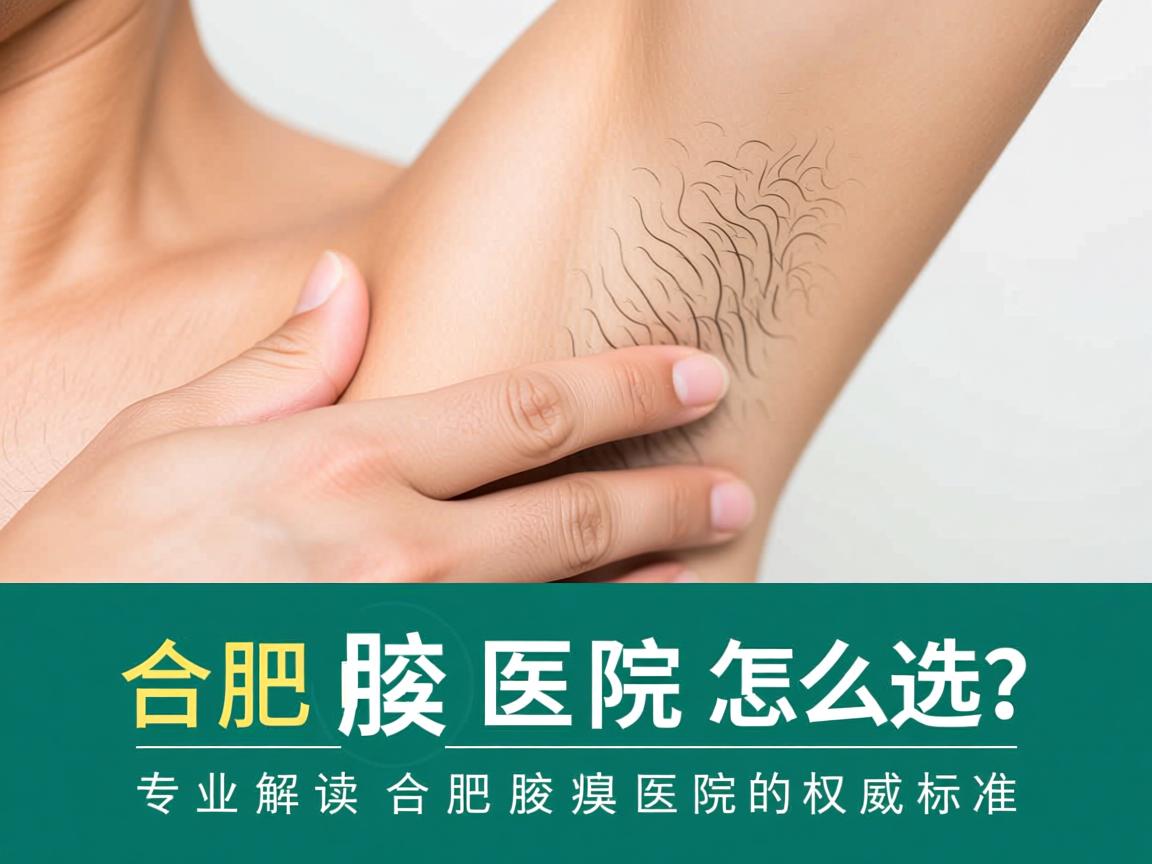 合肥腋臭医院怎么选？专业解读合肥腋臭医院的权威标准