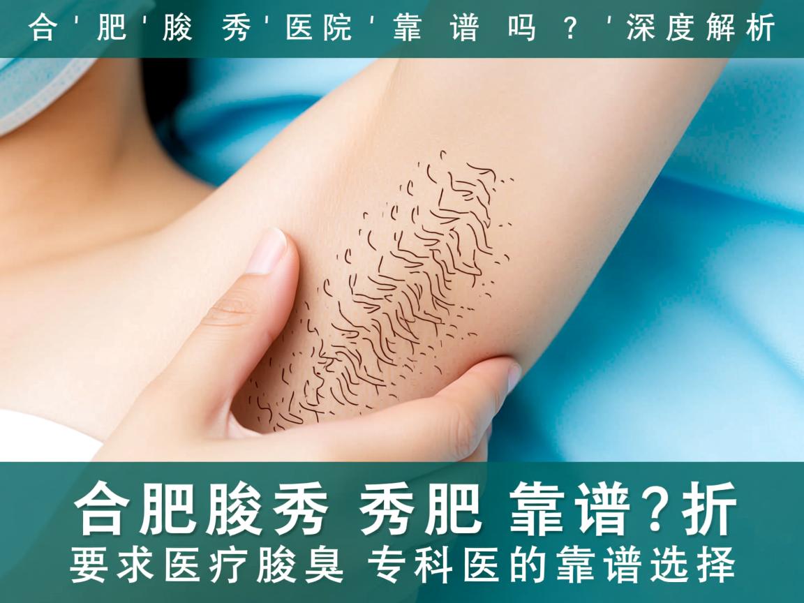 合肥腋秀医院靠谱吗？深度解析合肥腋秀腋臭专科的靠谱选择