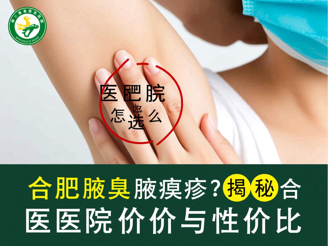 合肥腋臭医院怎么选？揭秘合肥腋臭医院价格与性价比