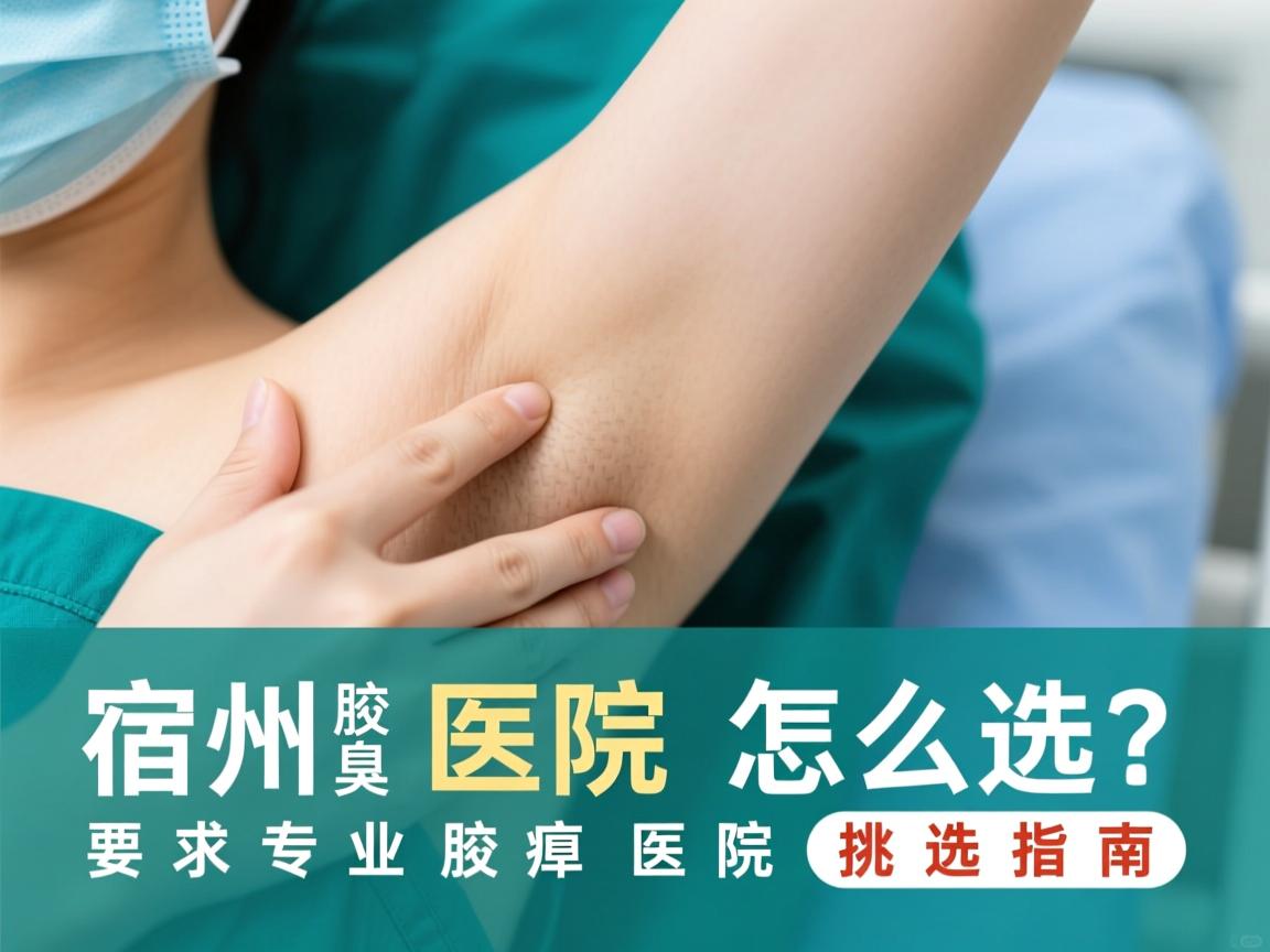 宿州腋臭医院怎么选？宿州专业腋臭医院的挑选指南