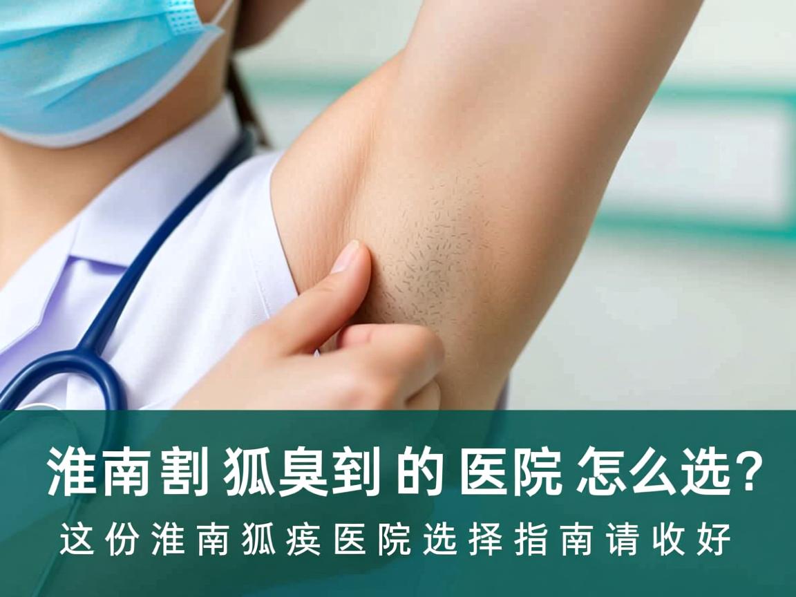 淮南割狐臭的医院怎么选？这份淮南狐臭医院选择指南请收好