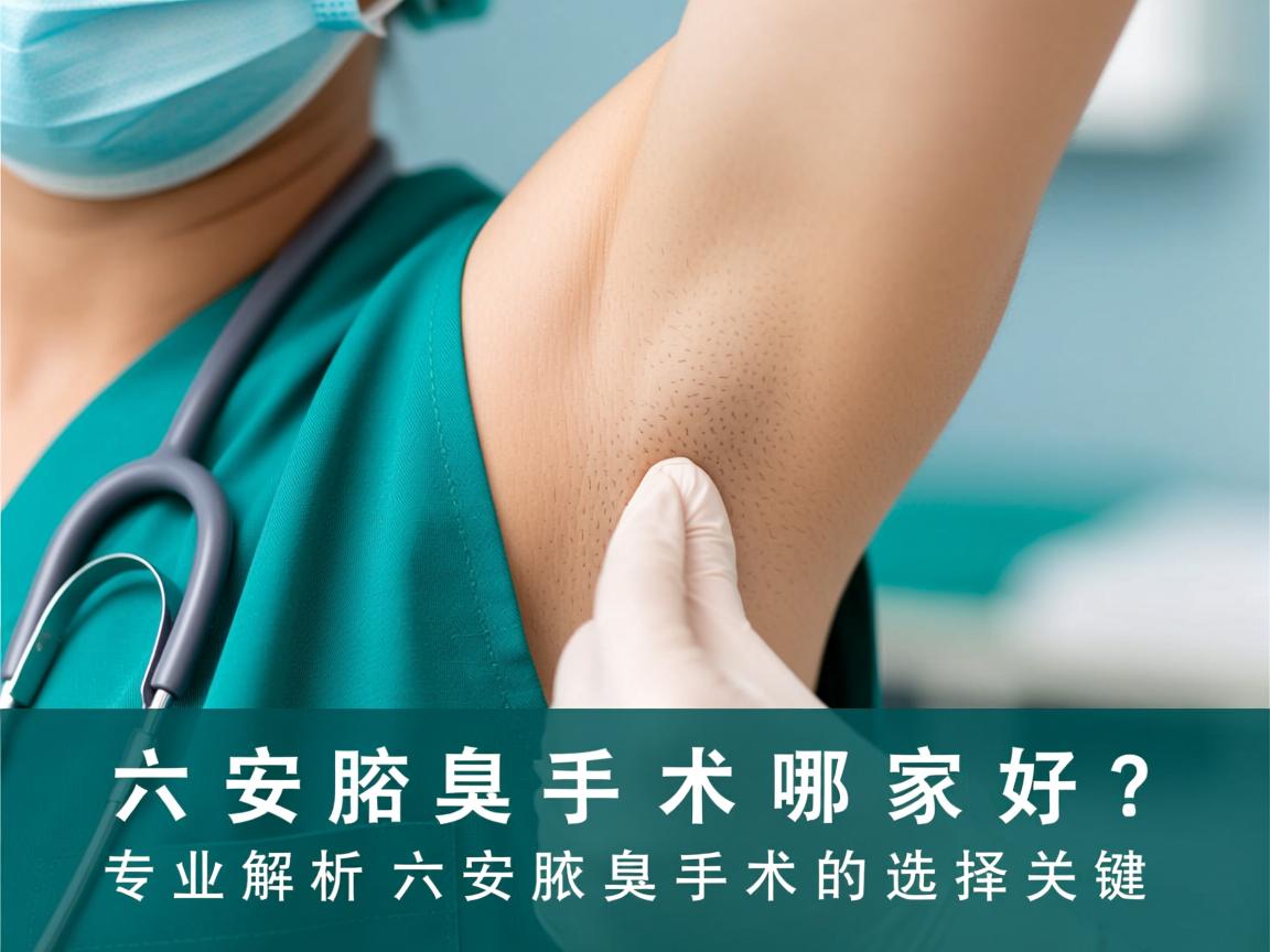 六安腋臭手术哪家好？专业解析六安腋臭手术的选择关键