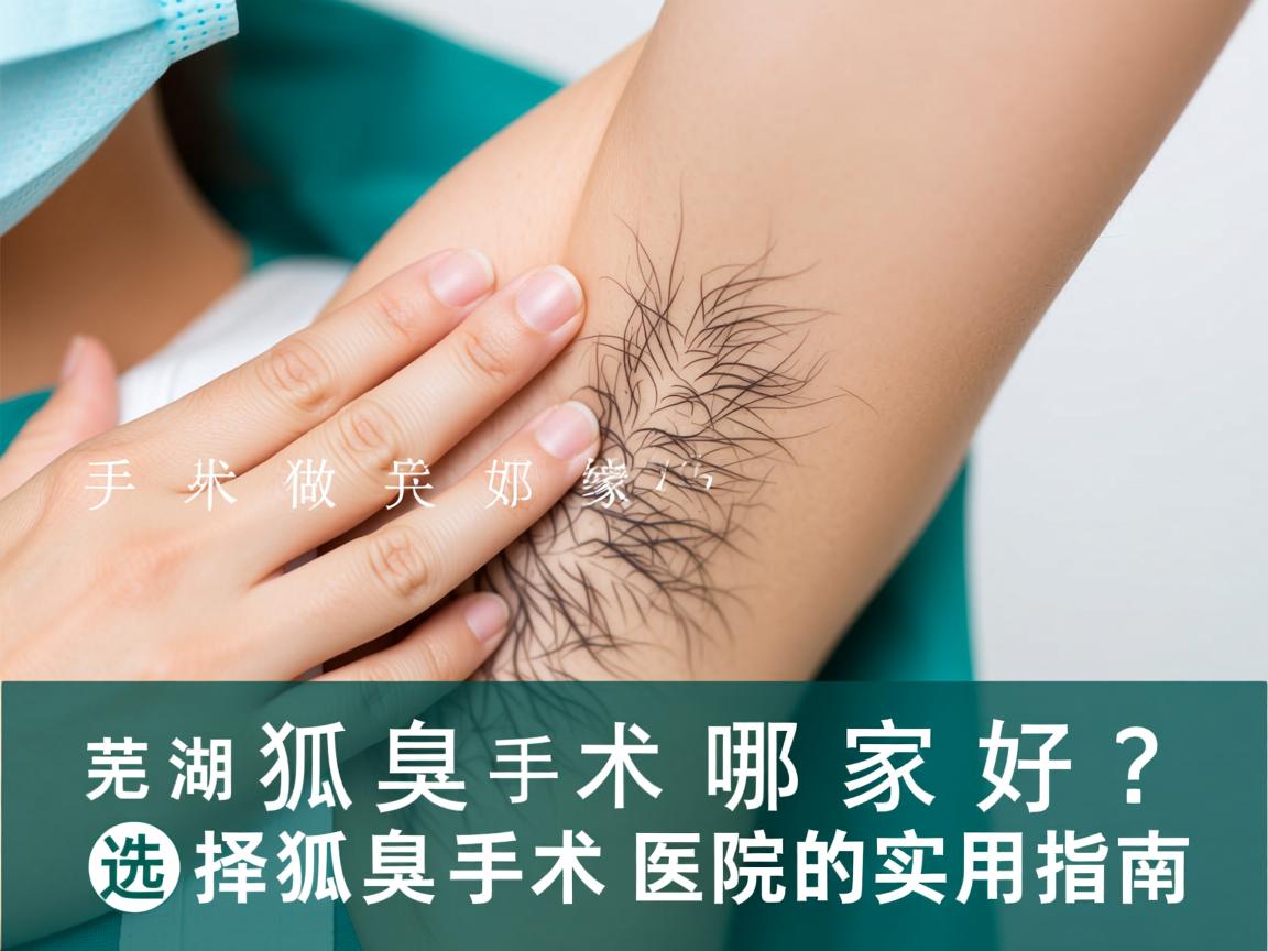 芜湖做狐臭手术哪家好？选择狐臭手术医院的实用指南
