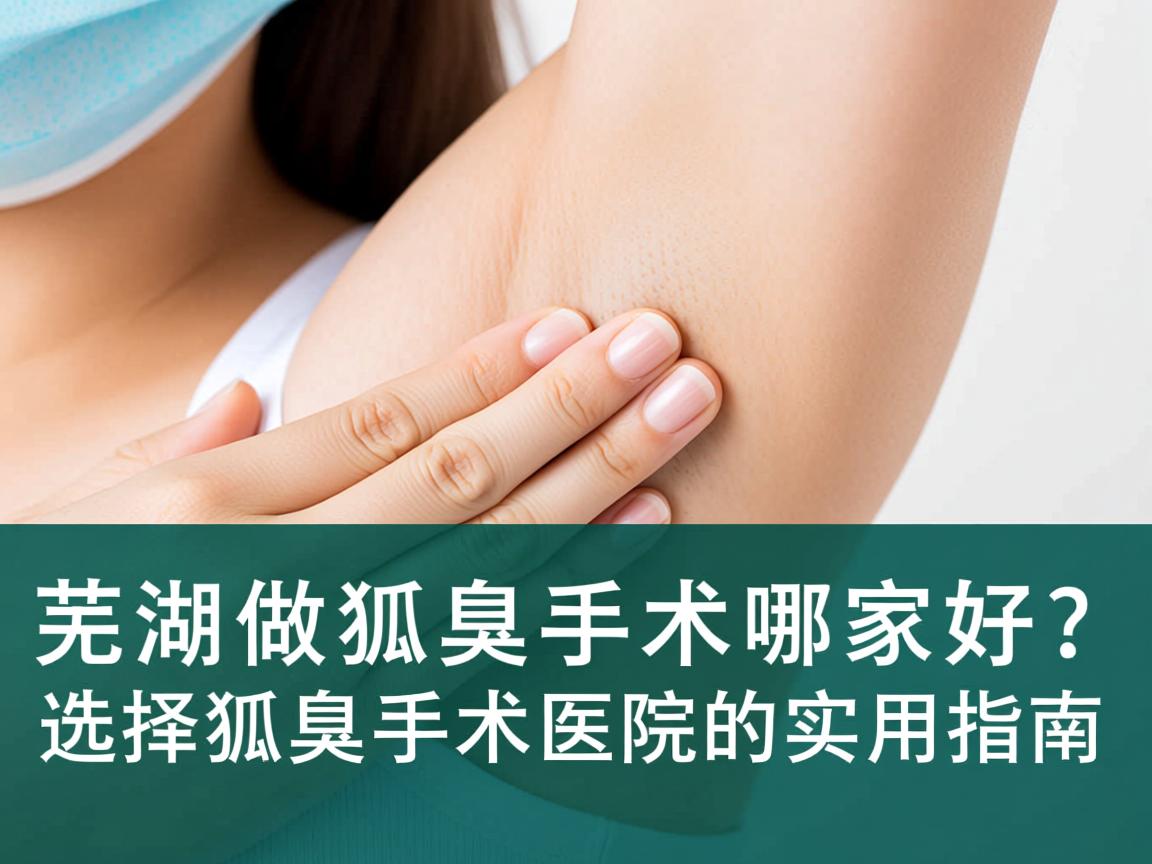 芜湖做狐臭手术哪家好？选择狐臭手术医院的实用指南
