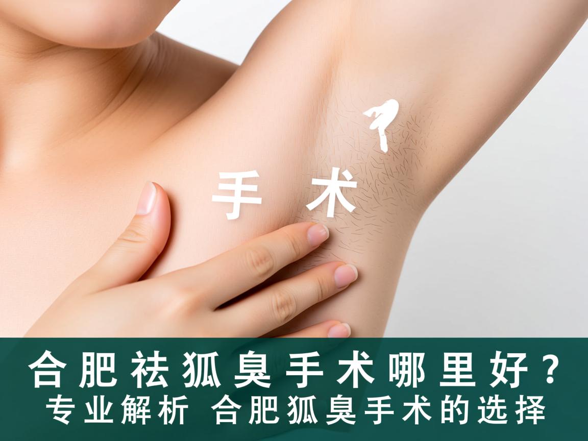 合肥祛狐臭手术哪里好？专业解析合肥狐臭手术的选择