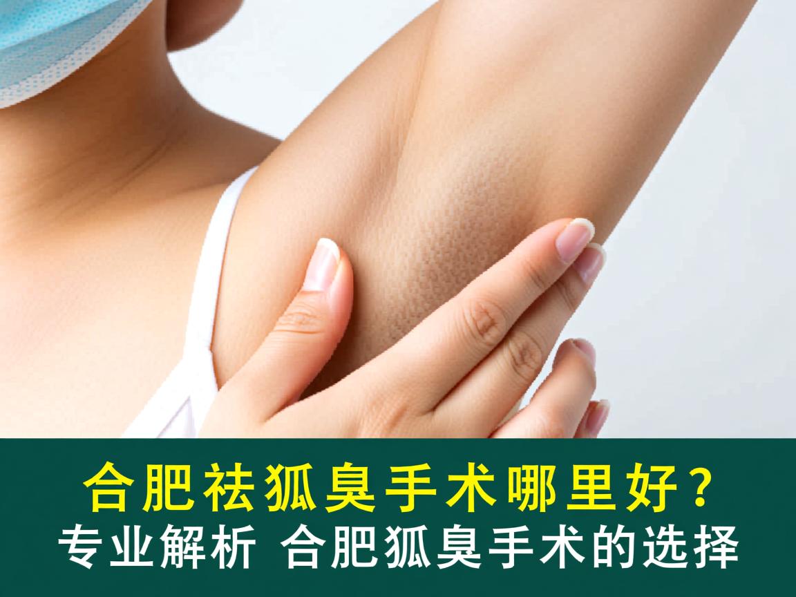合肥祛狐臭手术哪里好？专业解析合肥狐臭手术的选择