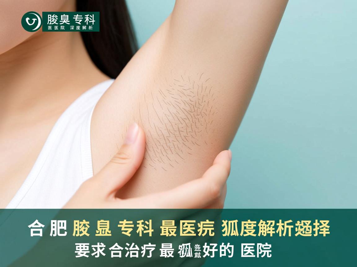 合肥腋臭专科医院深度解析，如何选择合肥治疗狐臭最好的医院