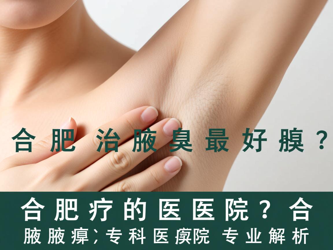 合肥治疗腋臭最好的医院？合肥腋臭专科医院专业解析