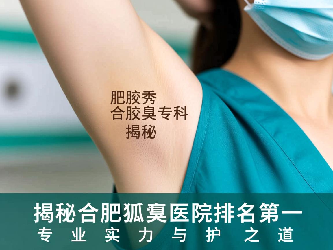 合肥腋秀腋臭专科，揭秘合肥狐臭医院排名第一的专业实力与护理之道