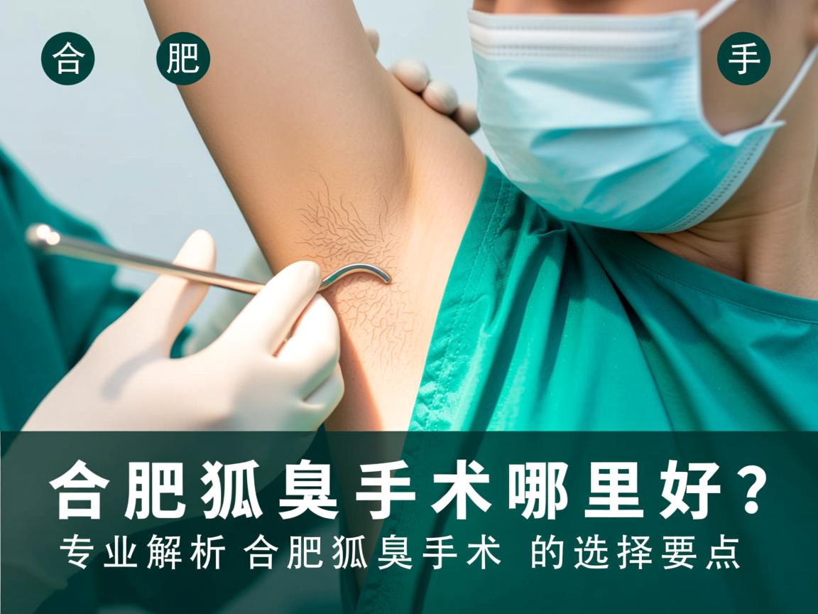 合肥狐臭手术哪里好？专业解析合肥狐臭手术的选择要点