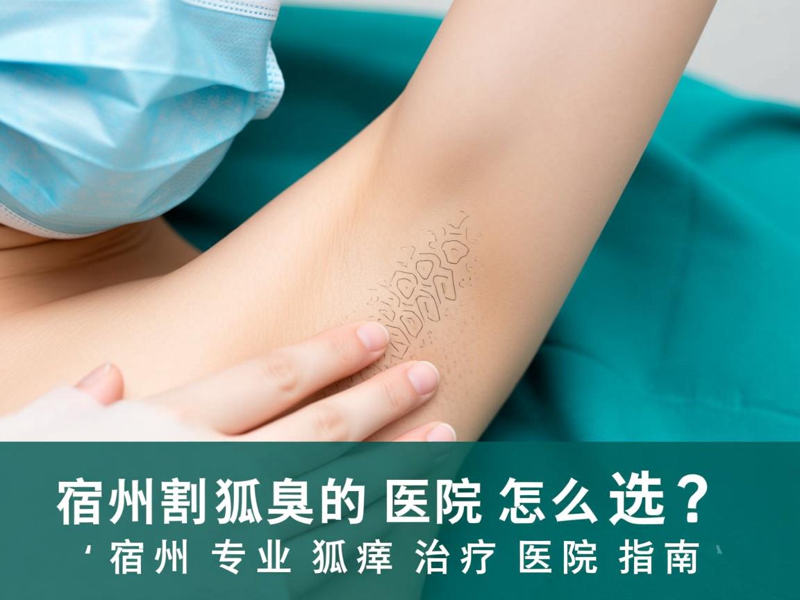 宿州割狐臭的医院怎么选？宿州专业狐臭治疗医院指南