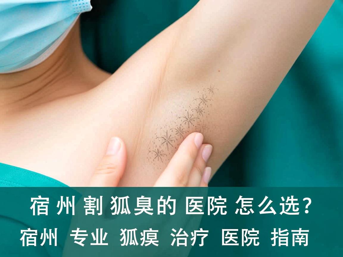 宿州割狐臭的医院怎么选？宿州专业狐臭治疗医院指南