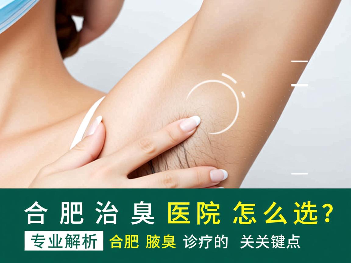 合肥治腋臭医院怎么选？专业解析合肥腋臭诊疗的关键点