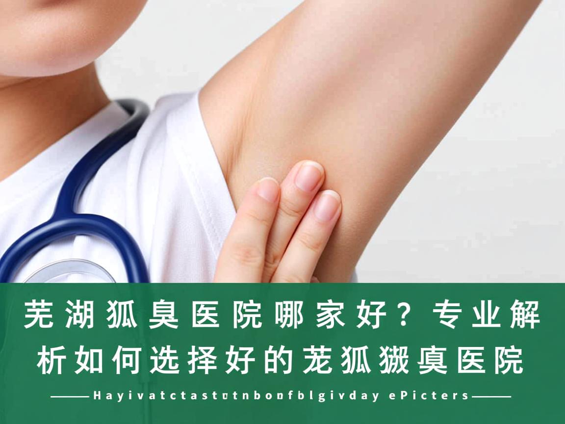 芜湖狐臭医院哪家好？专业解析如何选择好的芜湖狐臭医院