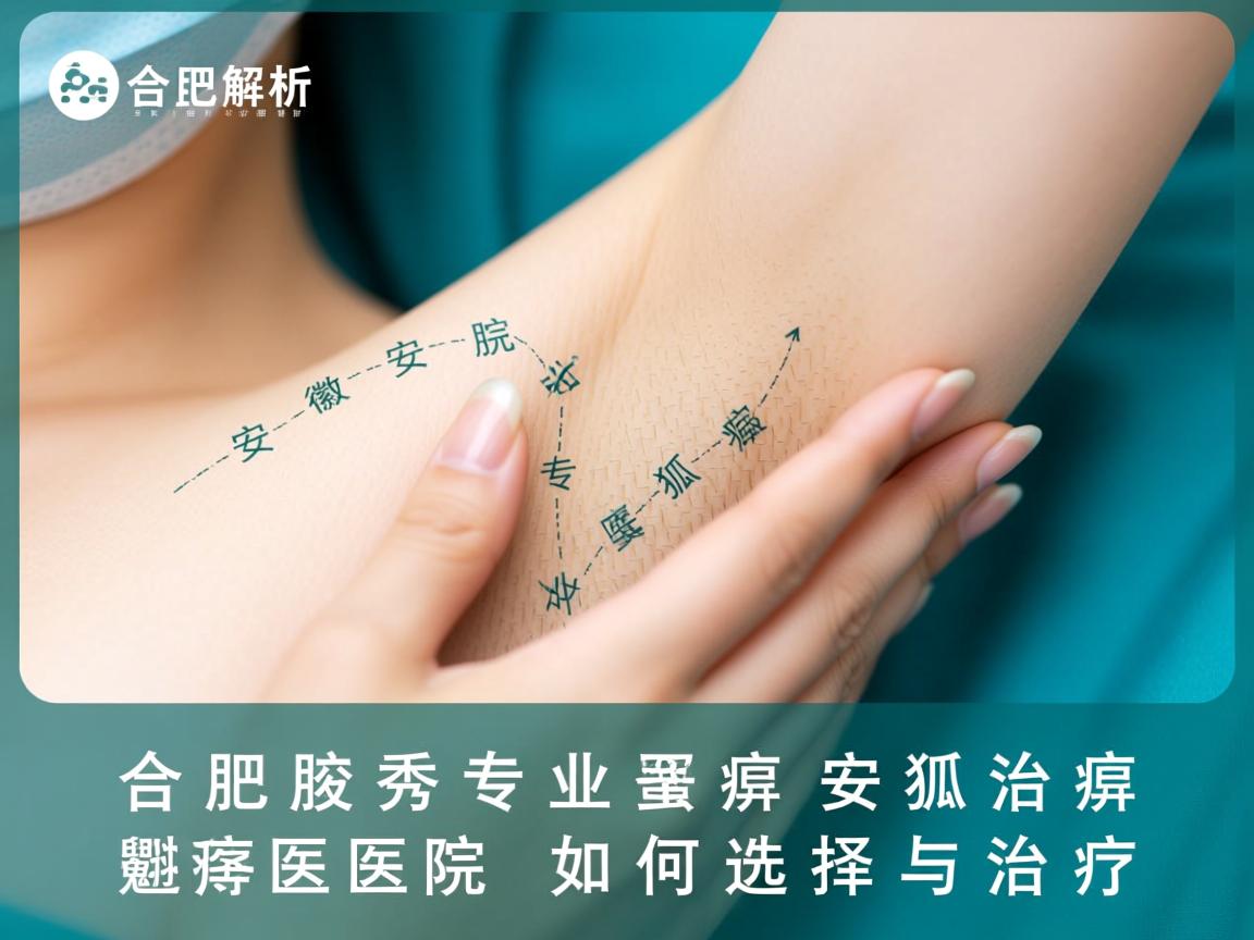 合肥腋秀专业解析，安徽专治狐臭医院如何选择与治疗