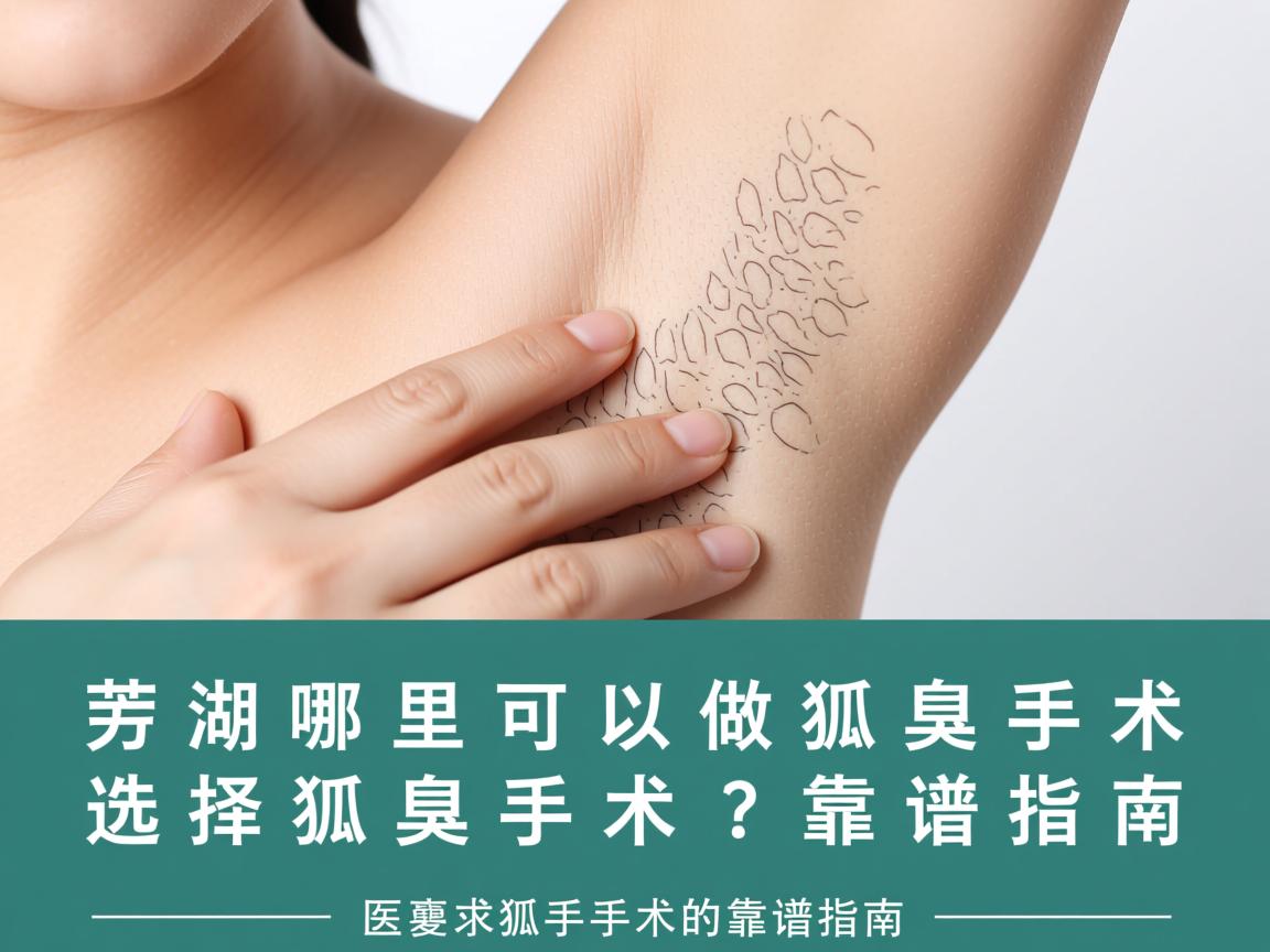 芜湖哪里可以做狐臭手术?选择狐臭手术的靠谱指南 芜湖哪里可以做狐臭手术?选择狐臭手术的靠谱指南