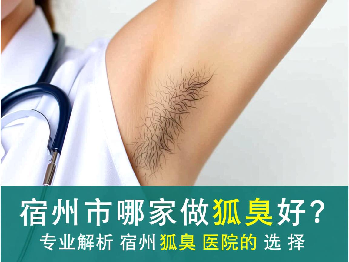 宿州市哪家做狐臭好？专业解析宿州狐臭医院的选择
