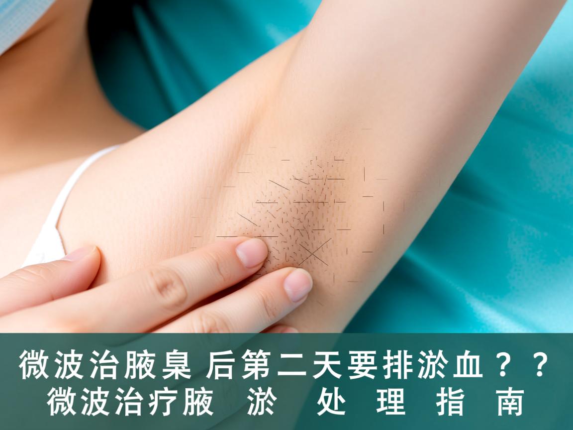 微波治疗腋臭后第二天要排淤血吗？微波治疗腋臭的淤血处理指南