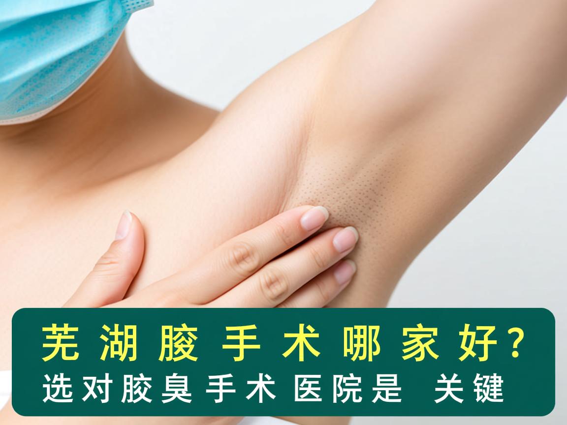 芜湖腋臭手术哪家好？选对腋臭手术医院是关键
