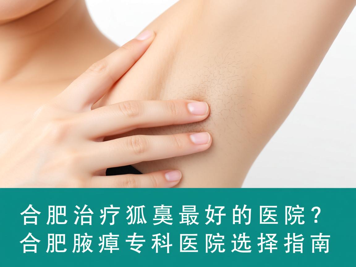 合肥治疗狐臭最好的医院？合肥腋臭专科医院选择指南
