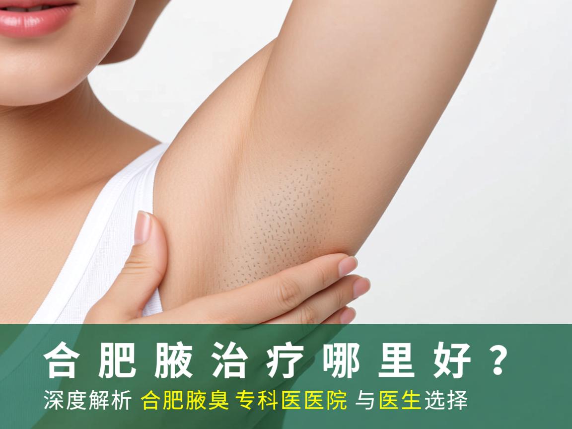 合肥腋臭治疗哪里好？深度解析合肥腋臭专科医院与医生选择