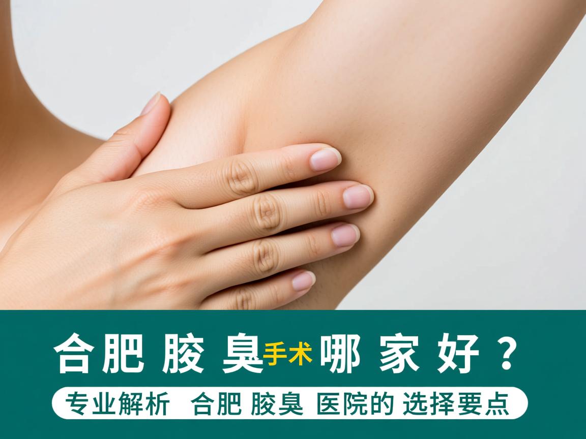 合肥腋臭手术哪家好？专业解析合肥腋臭医院的选择要点