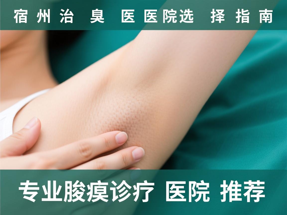 宿州治疗腋臭医院选择指南，专业腋臭诊疗医院推荐