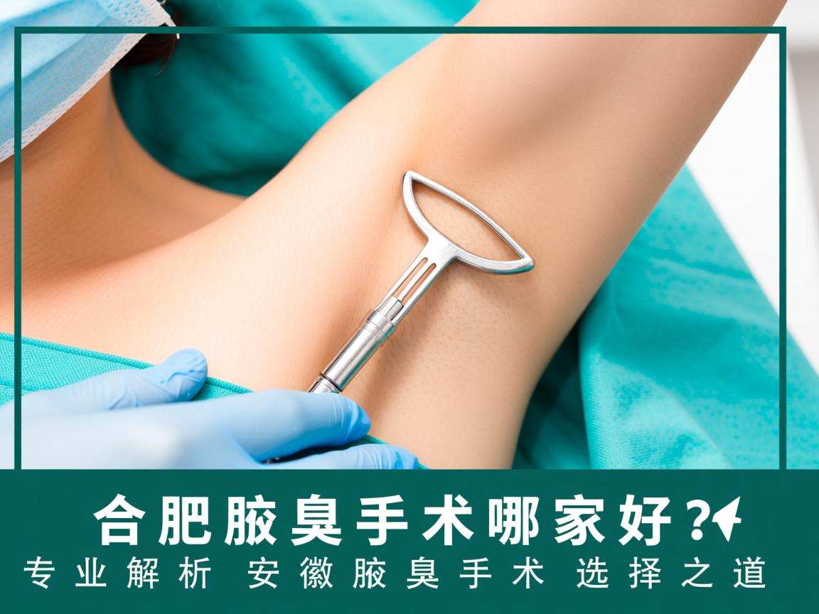 合肥腋臭手术哪家好？专业解析安徽腋臭手术选择之道