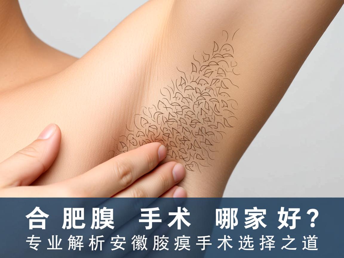 合肥腋臭手术哪家好？专业解析安徽腋臭手术选择之道