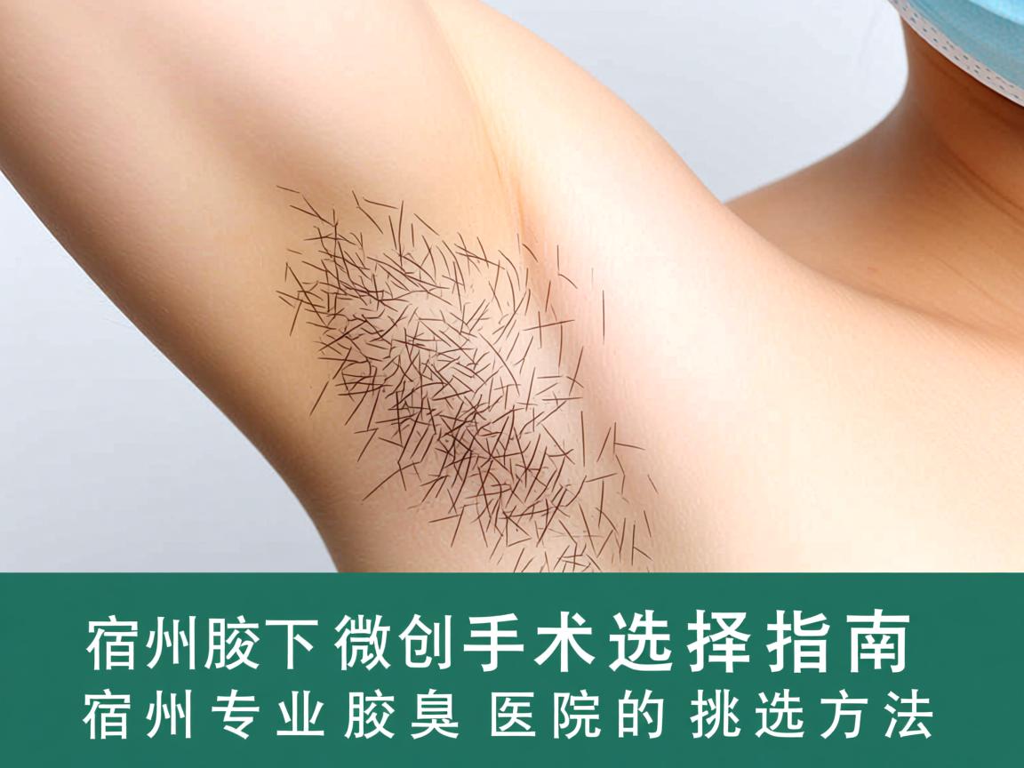 宿州腋下微创手术选择指南，宿州专业腋臭医院的挑选方法