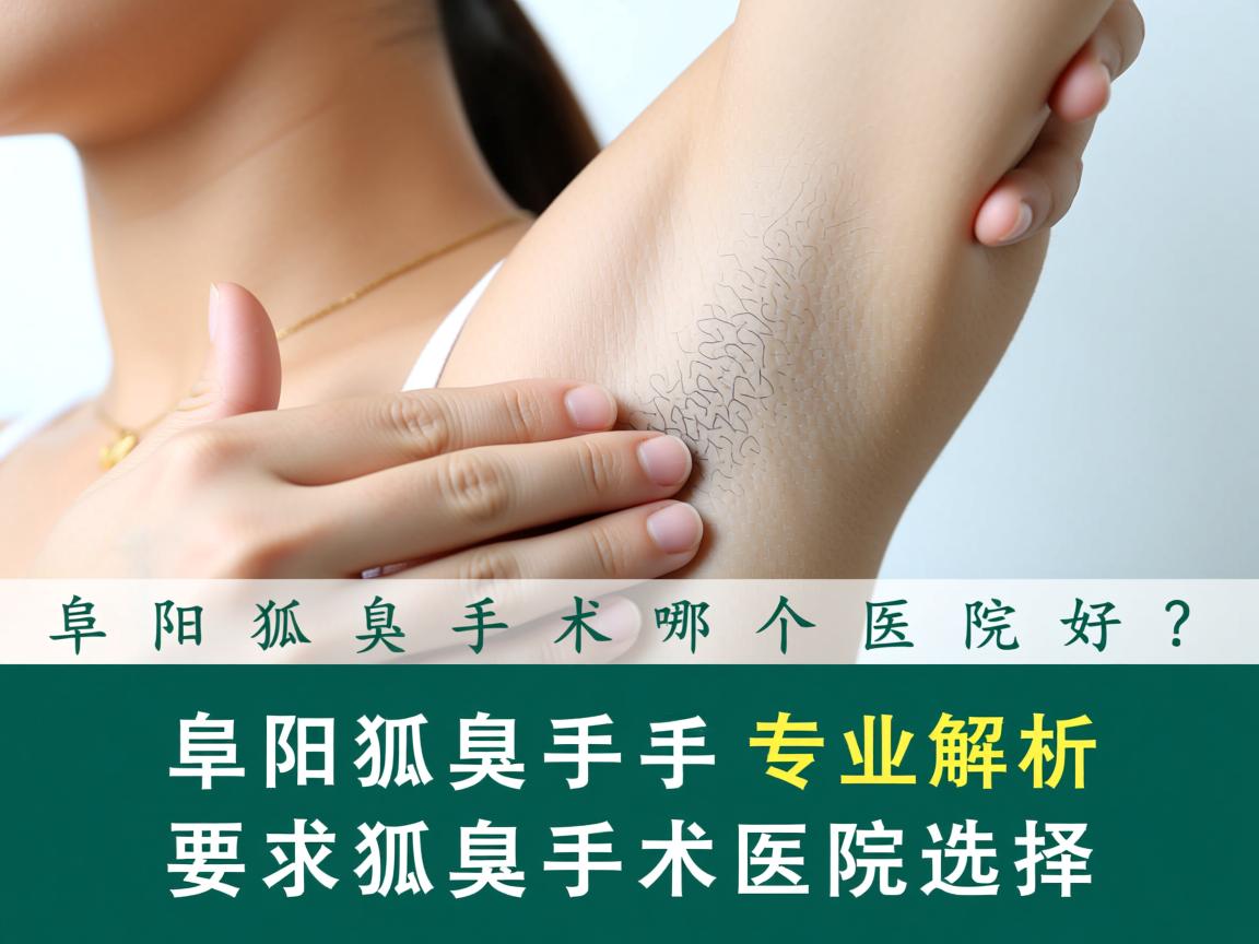 阜阳狐臭手术哪个医院好？专业解析阜阳狐臭手术医院选择