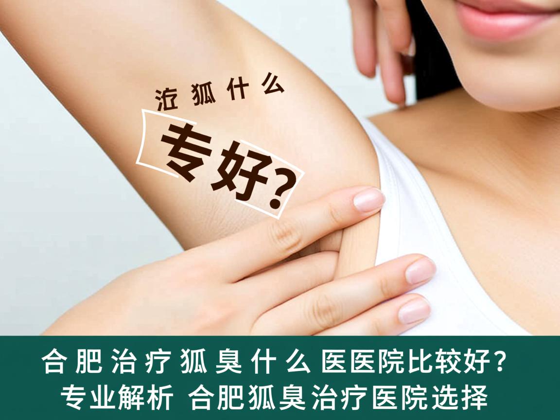 合肥治疗狐臭什么医院比较好？专业解析合肥狐臭治疗医院选择