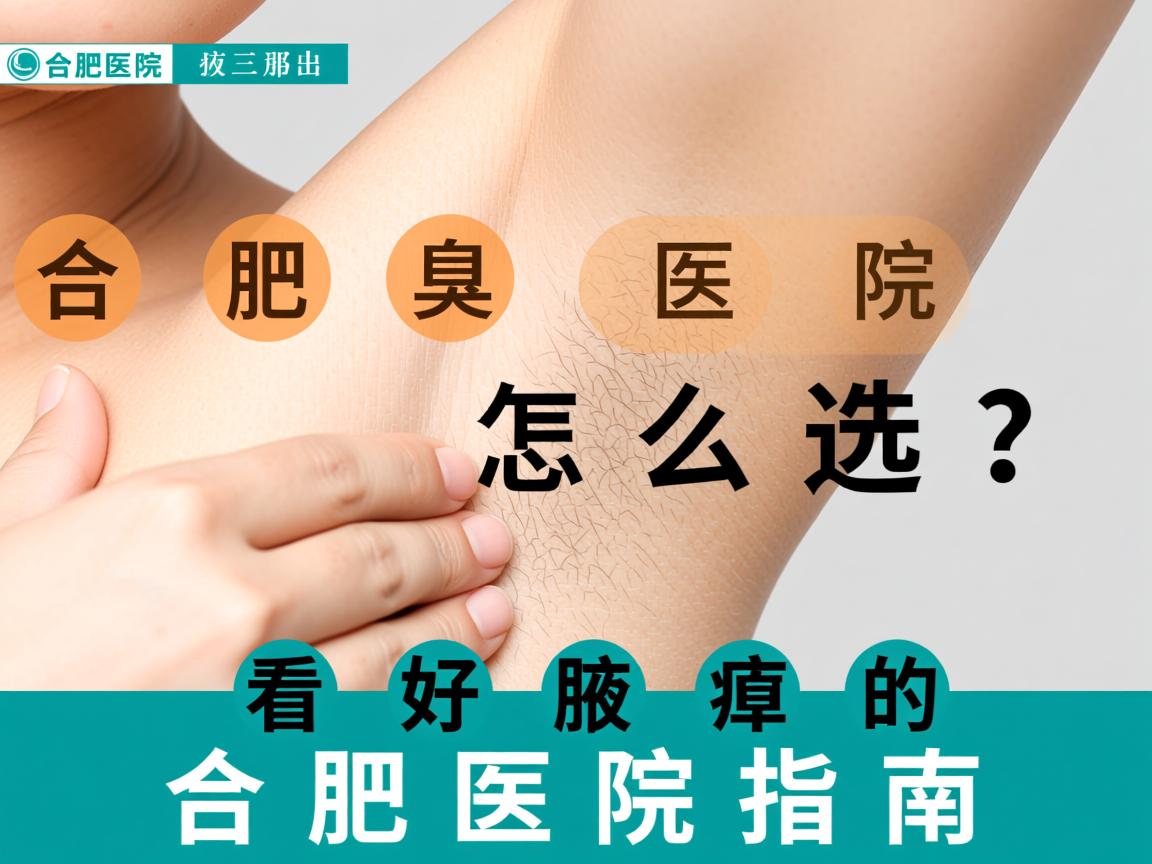 合肥腋臭医院怎么选？看好腋臭的合肥医院指南