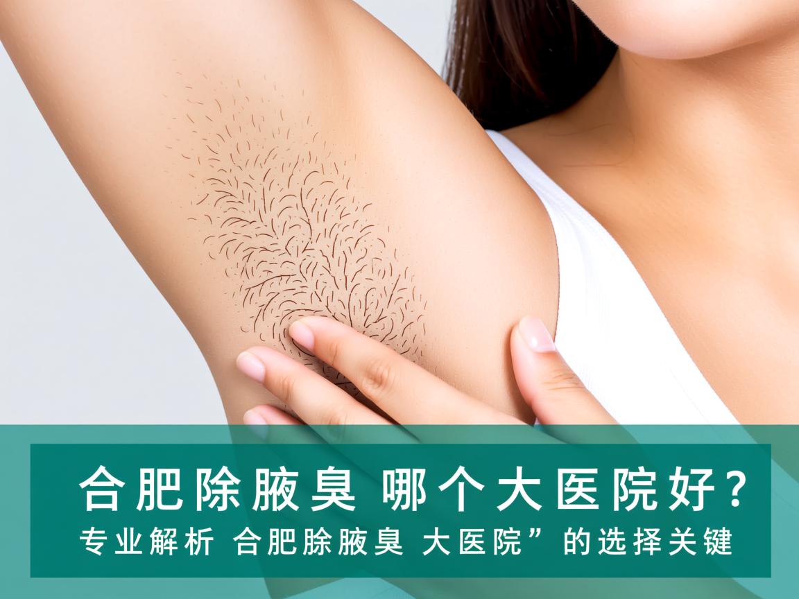 合肥除腋臭哪个大医院好？专业解析合肥除腋臭大医院的选择关键