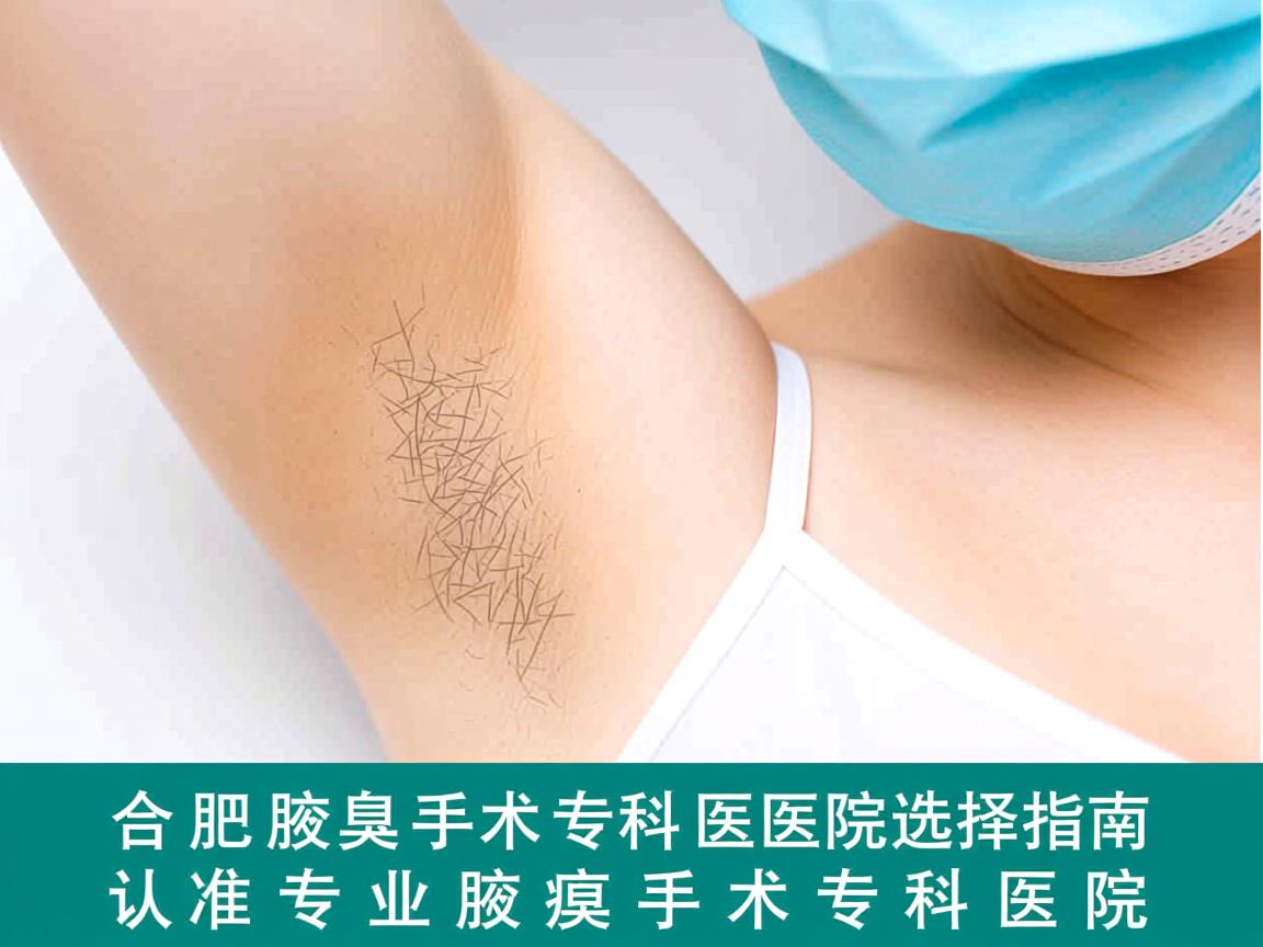 合肥腋臭手术专科医院选择指南，认准专业腋臭手术专科医院