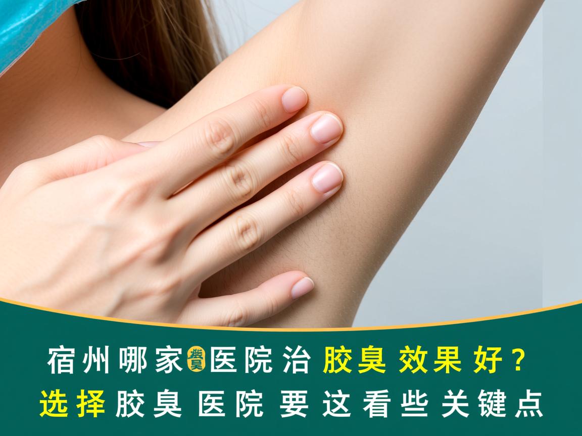 宿州哪家医院治腋臭效果好？选择腋臭医院要看这些关键点