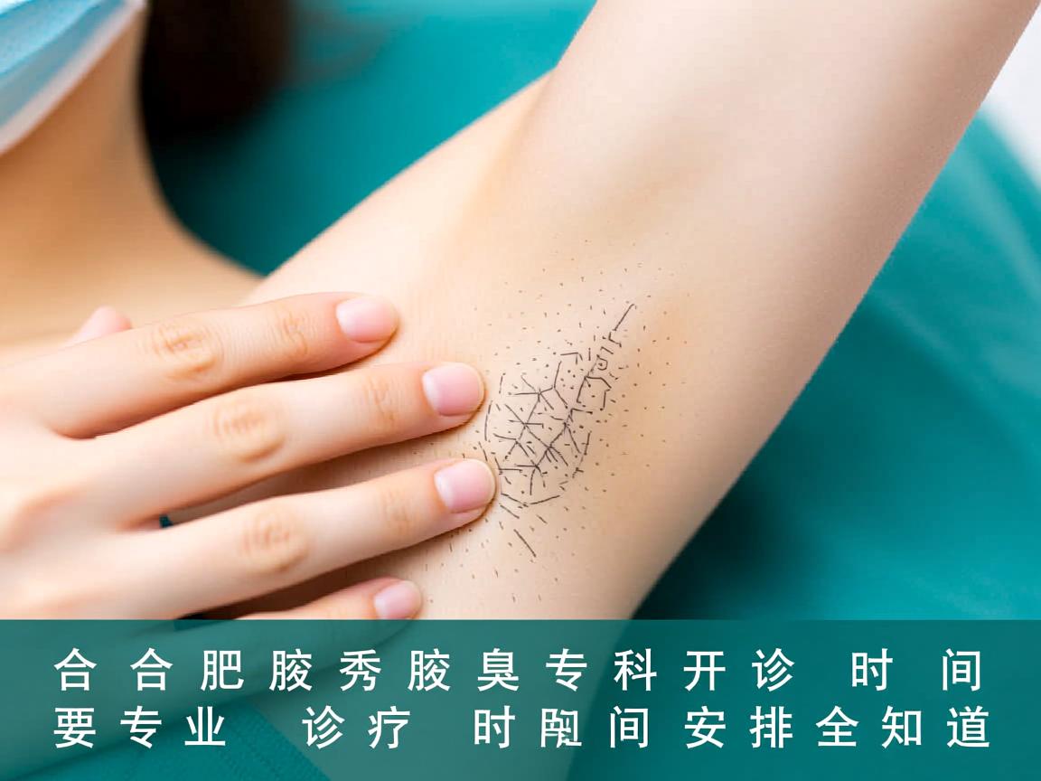 合肥腋秀腋臭专科开诊时间，专业诊疗时间安排全知道