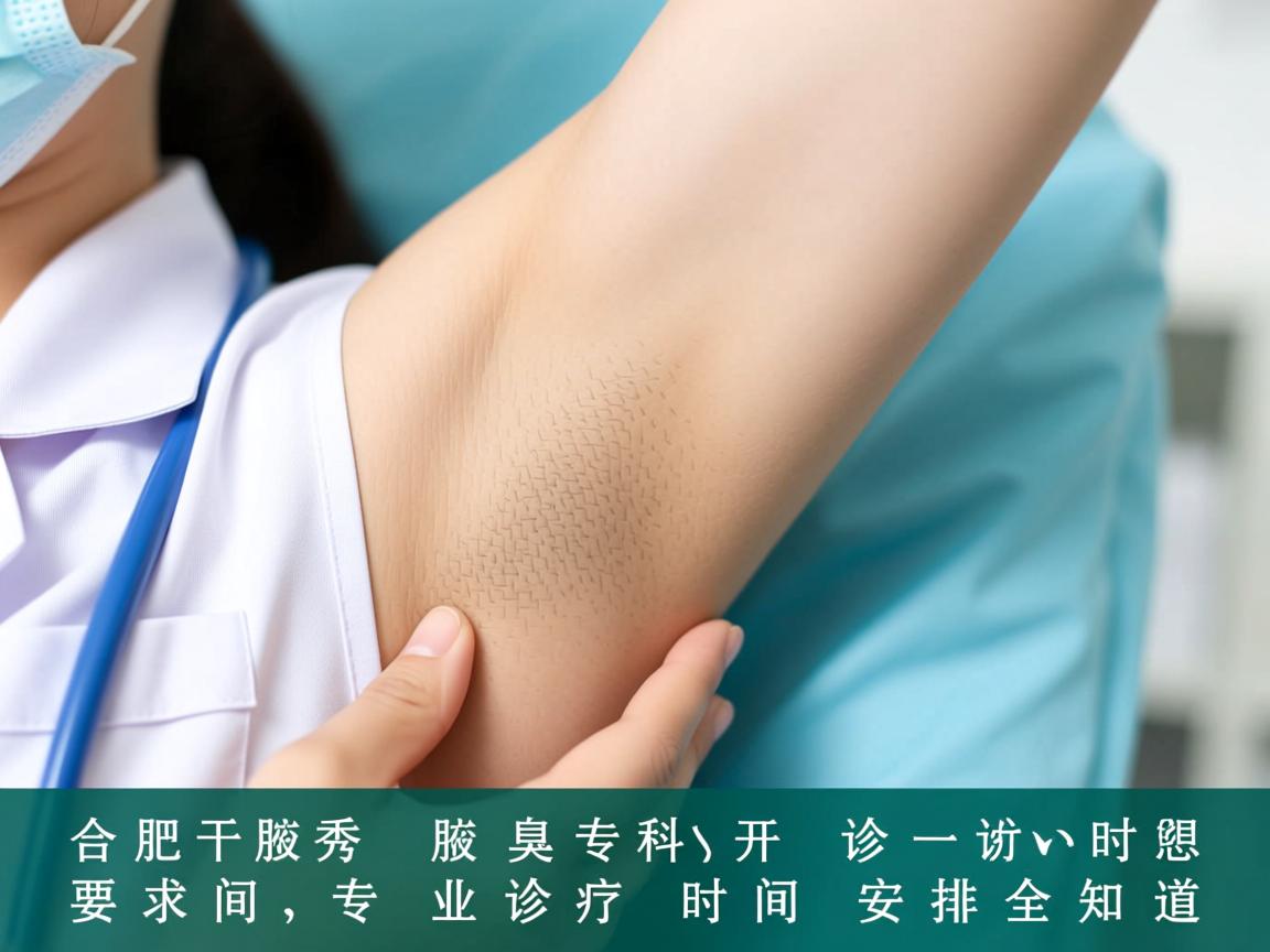 合肥腋秀腋臭专科开诊时间，专业诊疗时间安排全知道