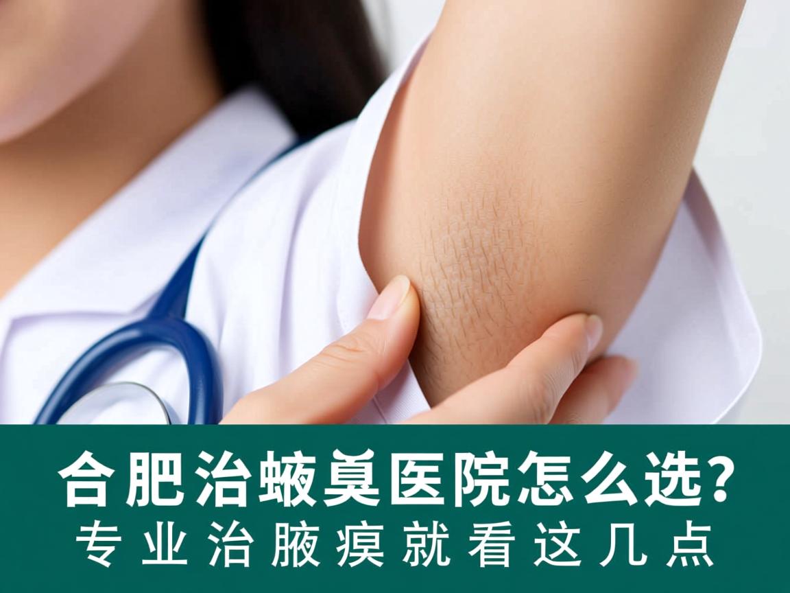 合肥治腋臭医院怎么选？专业治腋臭就看这几点